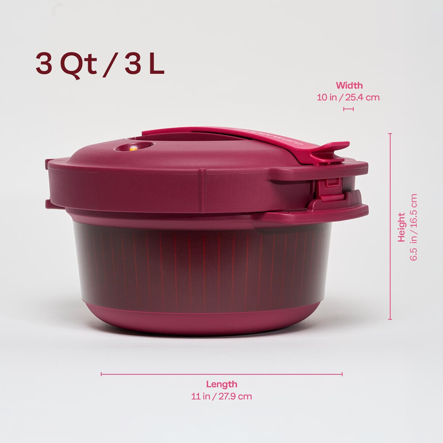 autocuiseur micro-ondes rouge