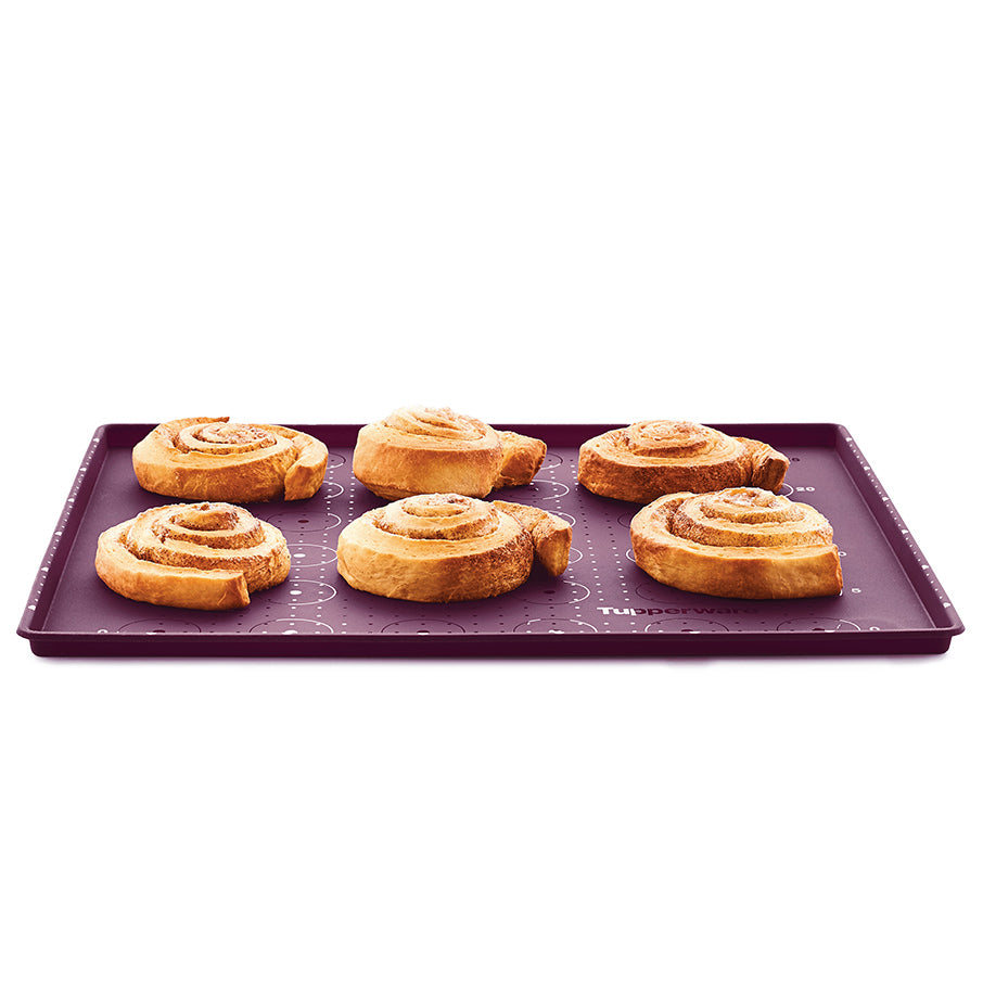 plaque de cuisson en silicone avec rebord chou violet