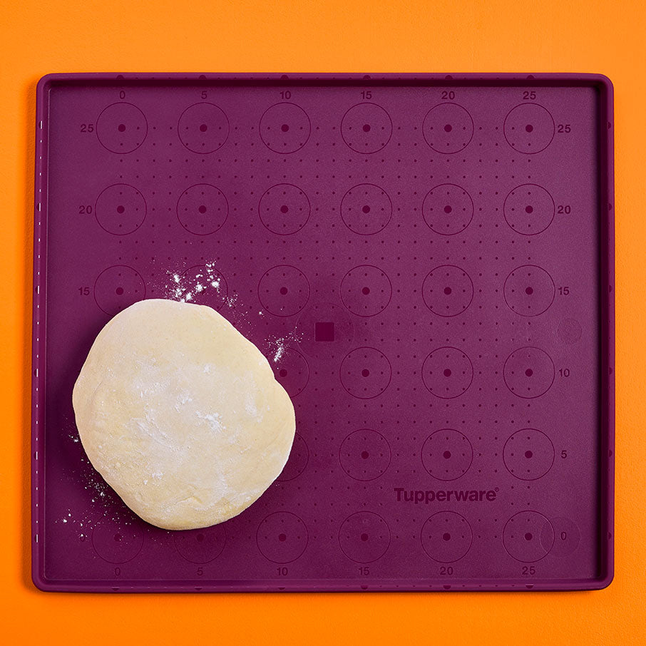 plaque de cuisson en silicone avec rebord chou violet