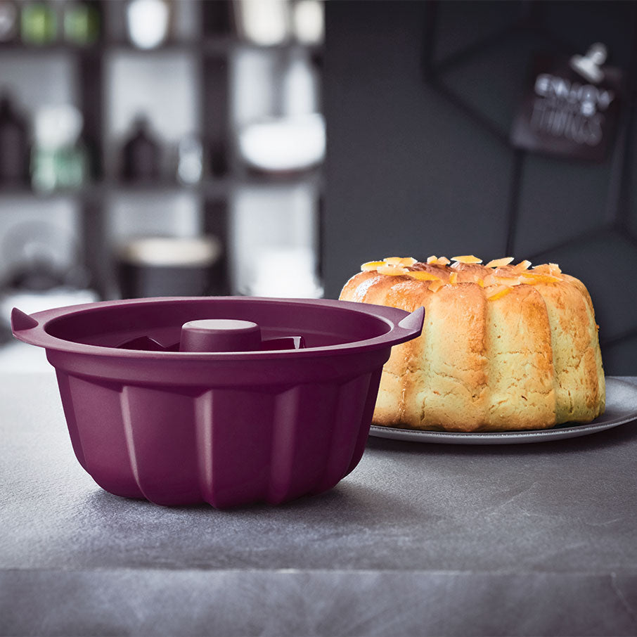 moule à gâteau bundt en silicone chou violet