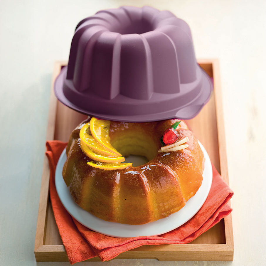 moule à gâteau bundt en silicone chou violet