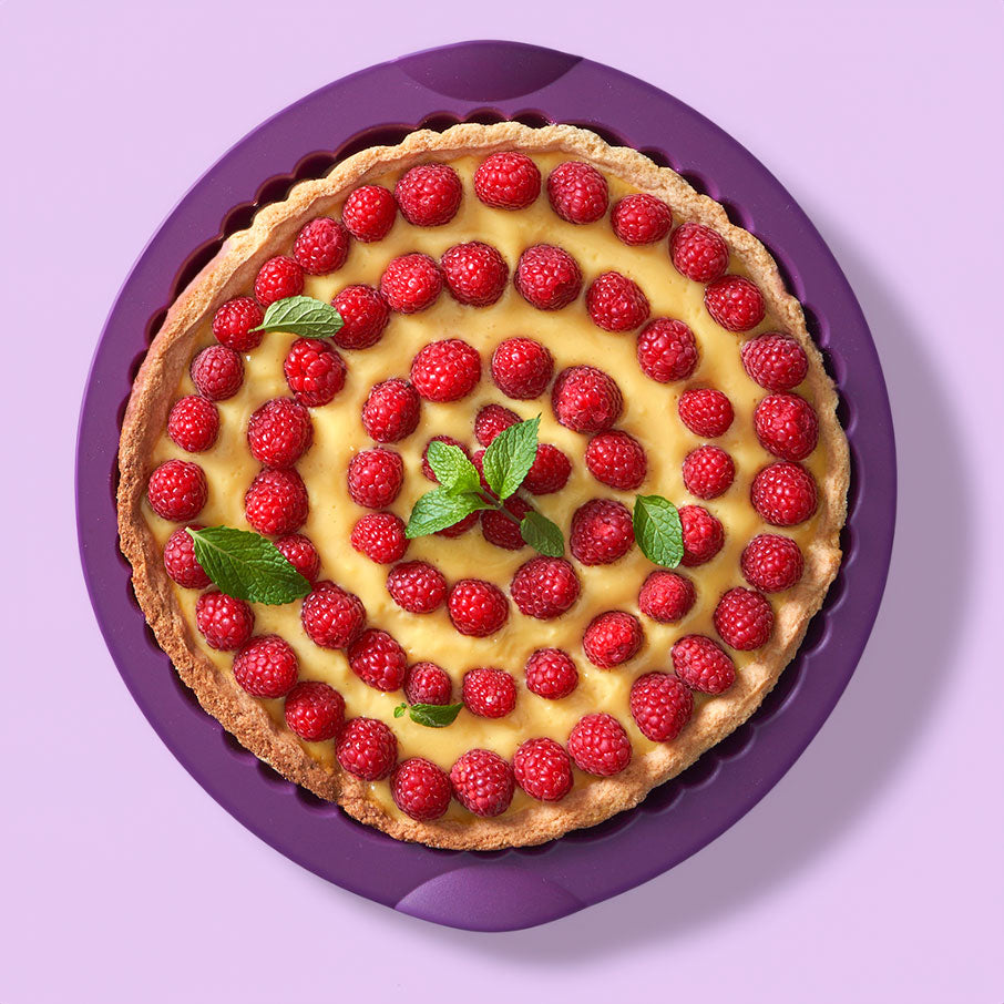 moule à tarte en silicone chou violet