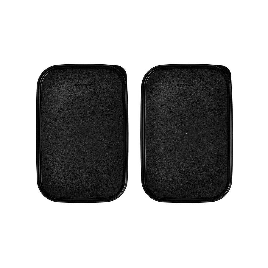 couvercles rectangulaires tupperware modular mates noir de jais
