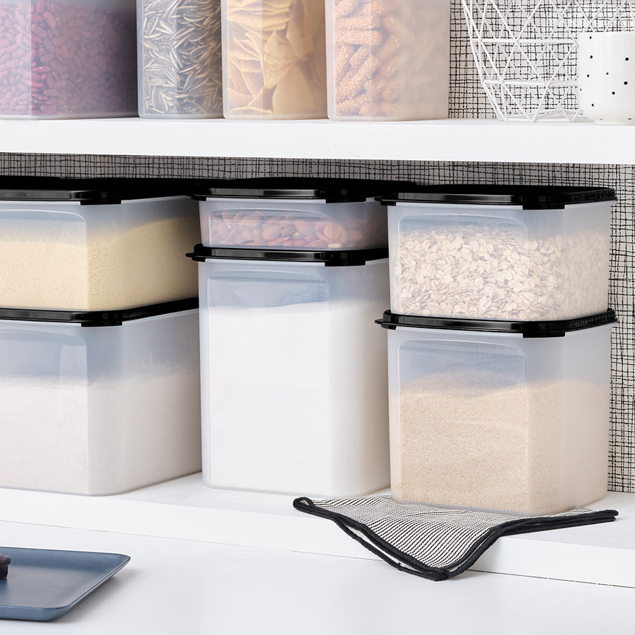 tupperware modular mates carré 3 boîte de conservation alimentaire noir de jais