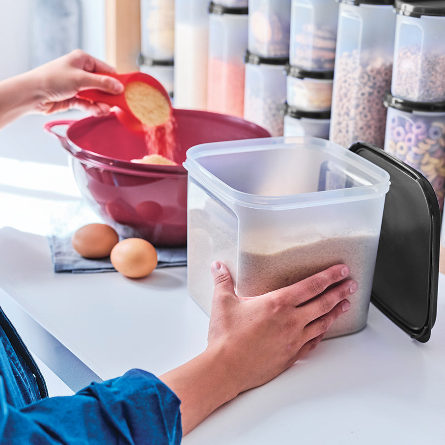 tupperware modular mates carré 3 boîte de conservation alimentaire noir de jais