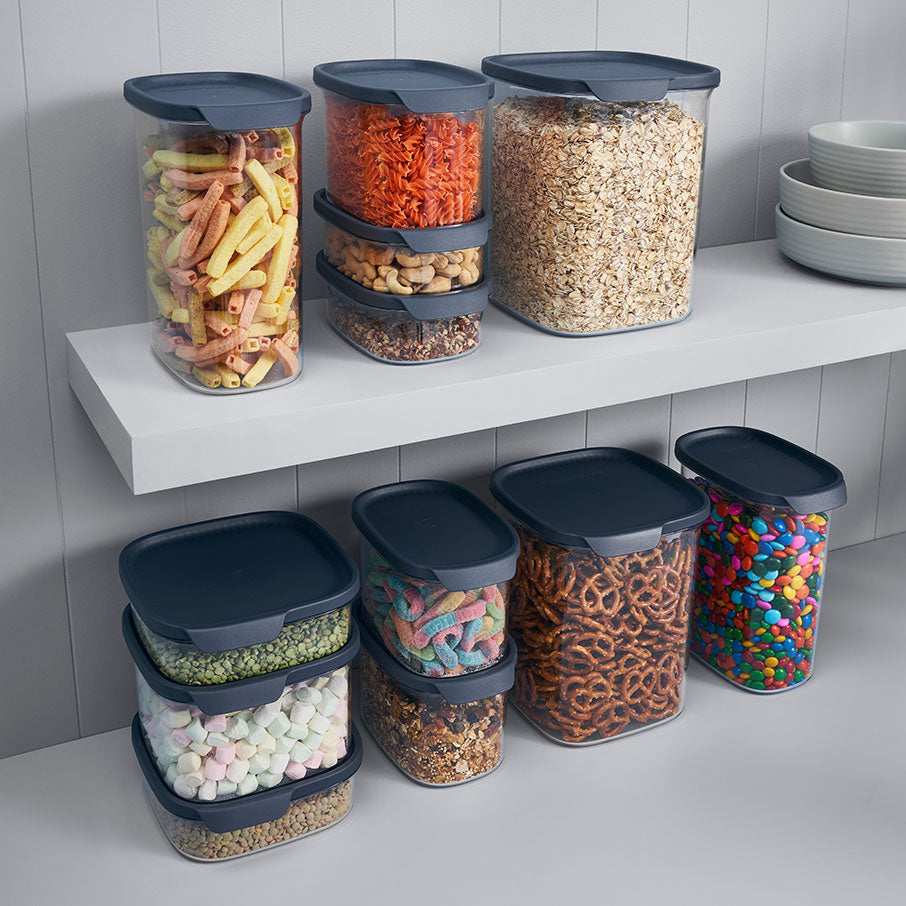 boîte ovale ultra transparente tupperware ensemble de 7 pièces cosmos fermetures hermétiques