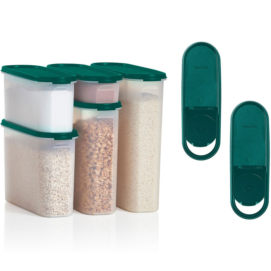 ensemble tupperware modular mates super oval noir de jais