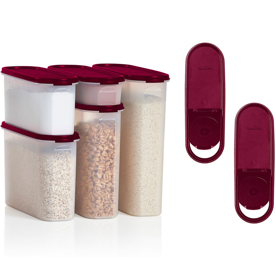 ensemble tupperware modular mates super oval noir de jais