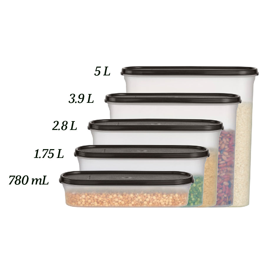 tupperware modular mates super oval 1 boîte de conservation alimentaire noir de jais