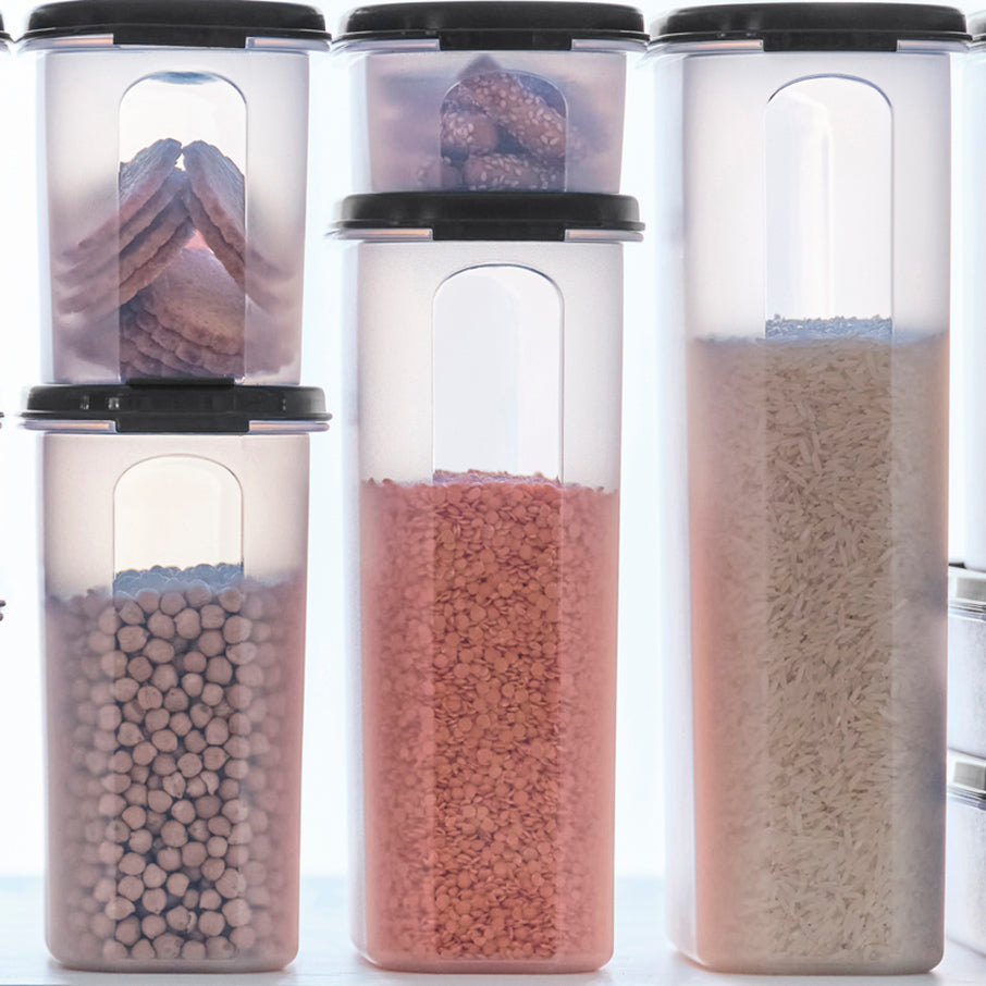 tupperware modular mates super oval 4 boîte de conservation alimentaire noir de jais