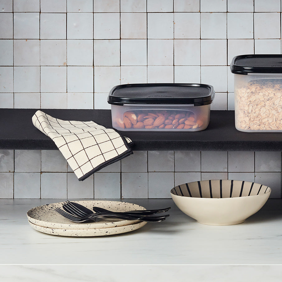 tupperware modular mates carré 1 boîte de conservation alimentaire noir de jais