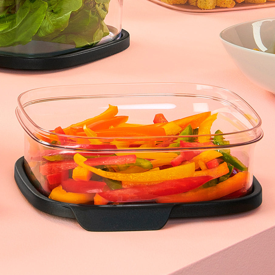 tupperware ultra clear square 3¼ tasses 825 ml cosmos fermeture hermétique