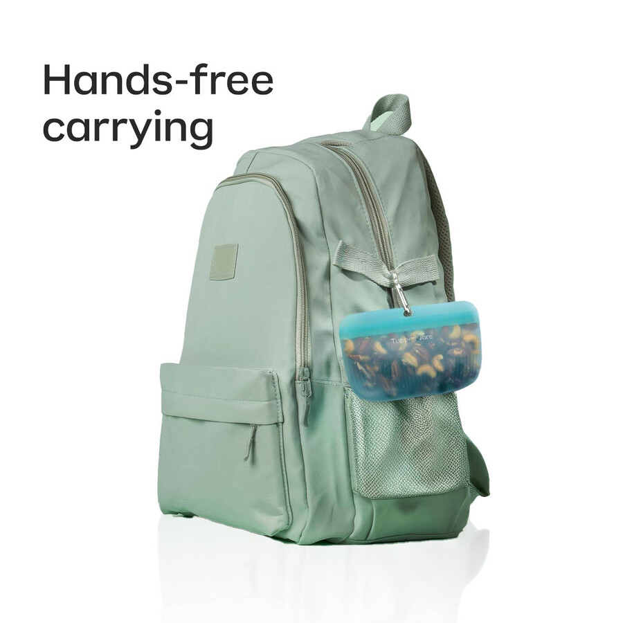 sac ultra-fin en silicone moyen bleu turquoise transparent
