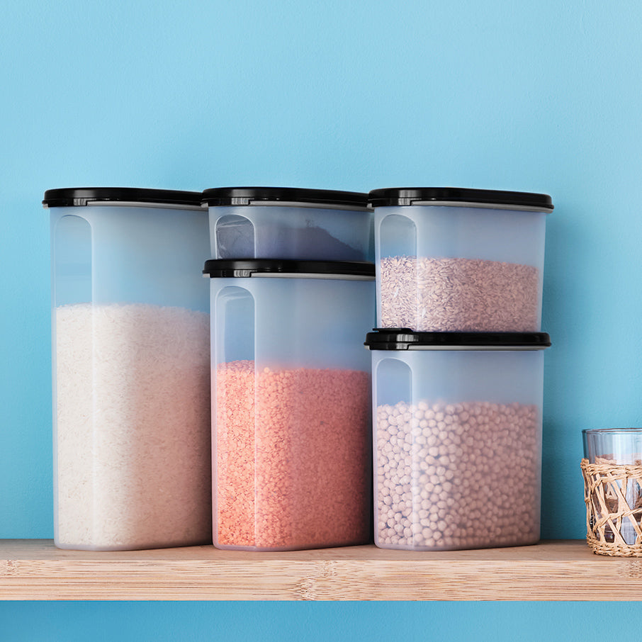 tupperware modular mates ovale 2 boîte de conservation alimentaire noir de jais