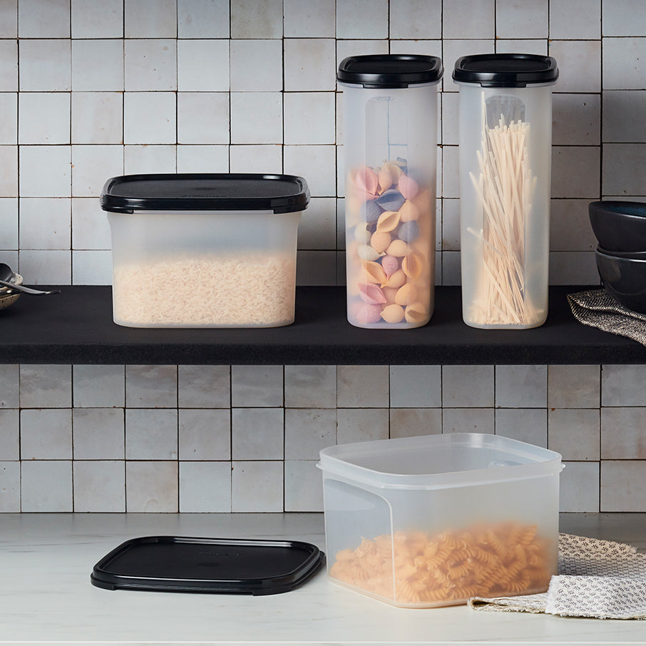 tupperware modular mates carré 2 boîte de conservation alimentaire noir de jais
