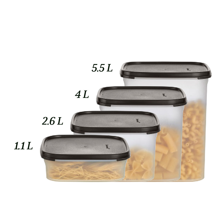 tupperware modular mates carré 2 boîte de conservation alimentaire noir de jais