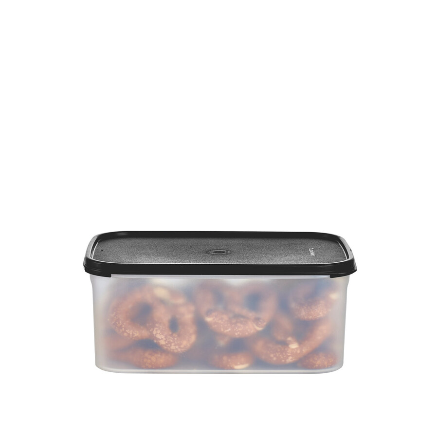 tupperware modular mates rectangulaire 2 boîte de conservation alimentaire noir de jais