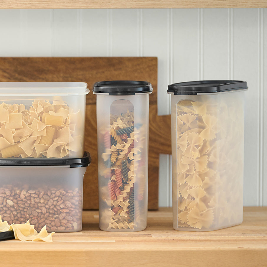 tupperware modular mates ovale 4 boîte de conservation alimentaire 975 tasses noir de jais