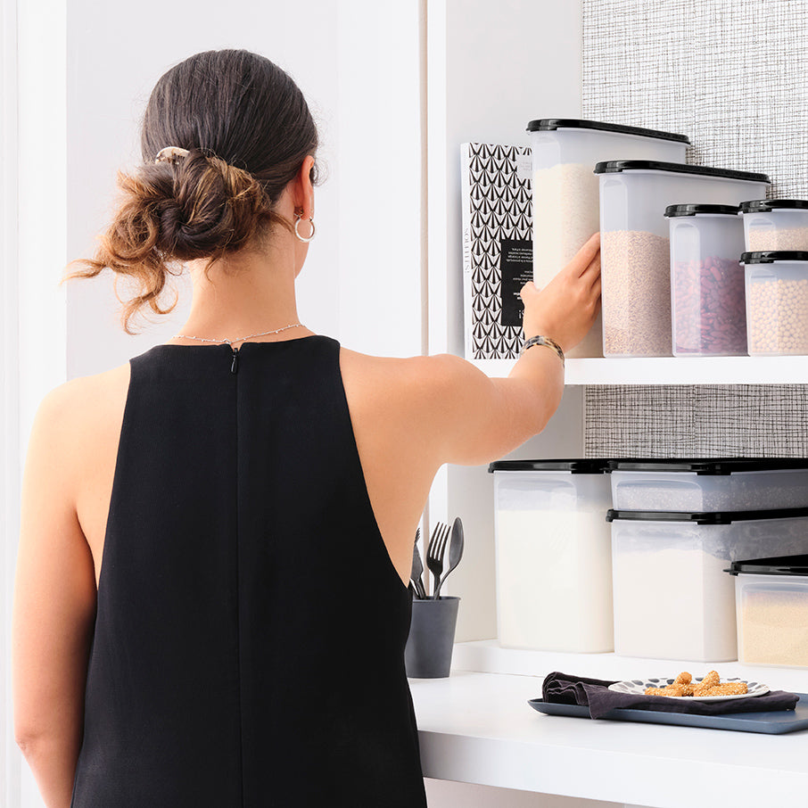 tupperware modular mates super oval 5 boîte de conservation alimentaire noir de jais