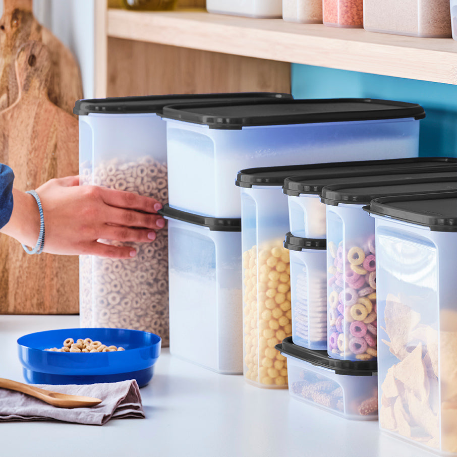 tupperware modular mates super oval 5 boîte de conservation alimentaire noir de jais