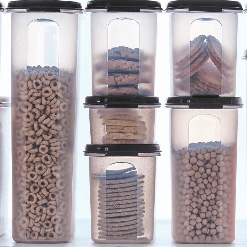 tupperware modular mates super oval 3 boîte de conservation alimentaire noir de jais