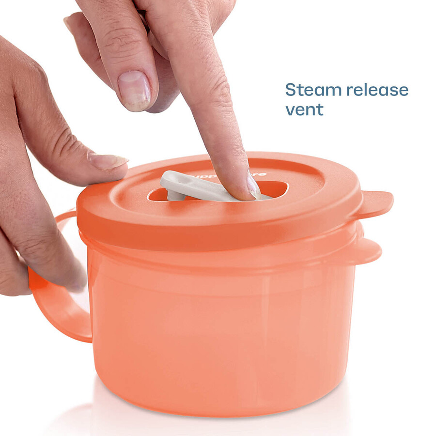 mug à soupe micro-ondable tupperware crystalwave plus lot de 2 anti-fuites rose cosy