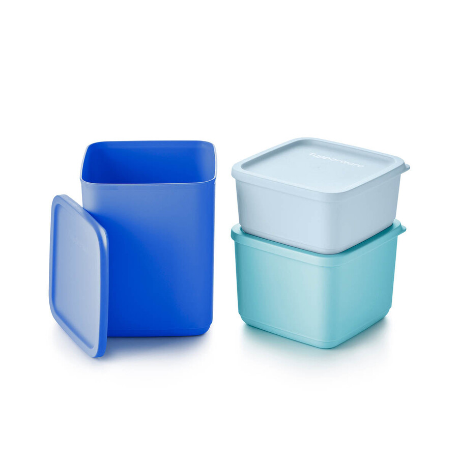 basic bright ensemble de 6 pièces carré bleu