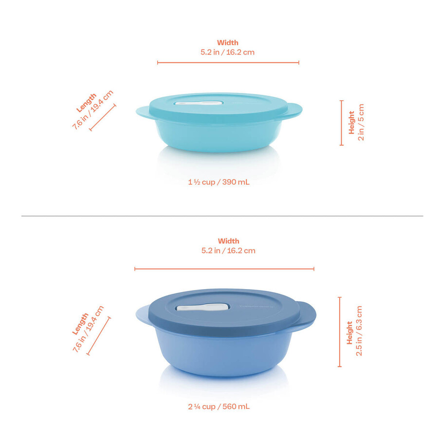 crystalwave plus ensemble rond bleu orange