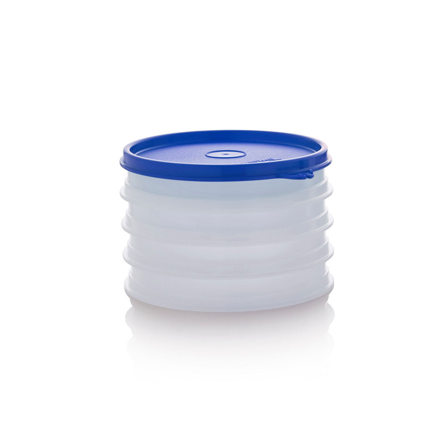ensemble de boîtes à hamburger tupperware grandes boîtes de rangement pour steaks hachés bleu brillant