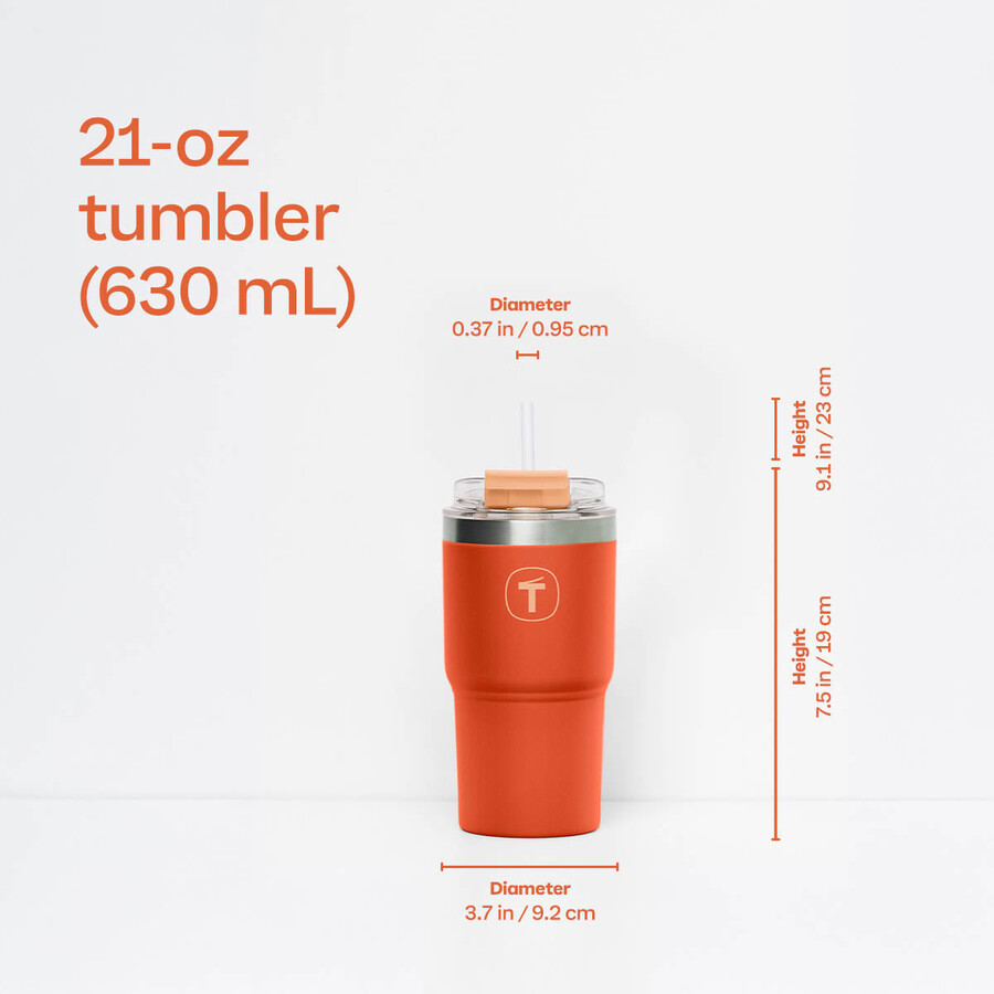 gobelet tupperware big t 630 ml marigold-muse