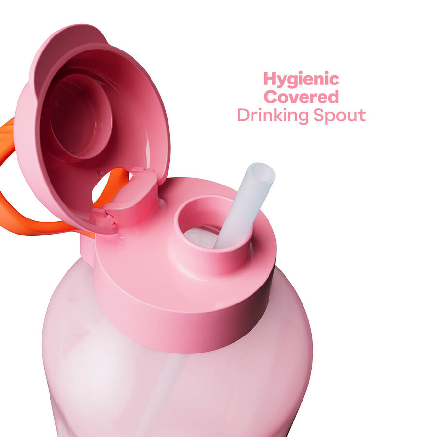 bouteille deau tupperware aquavibe 2 l rose bonbons mous