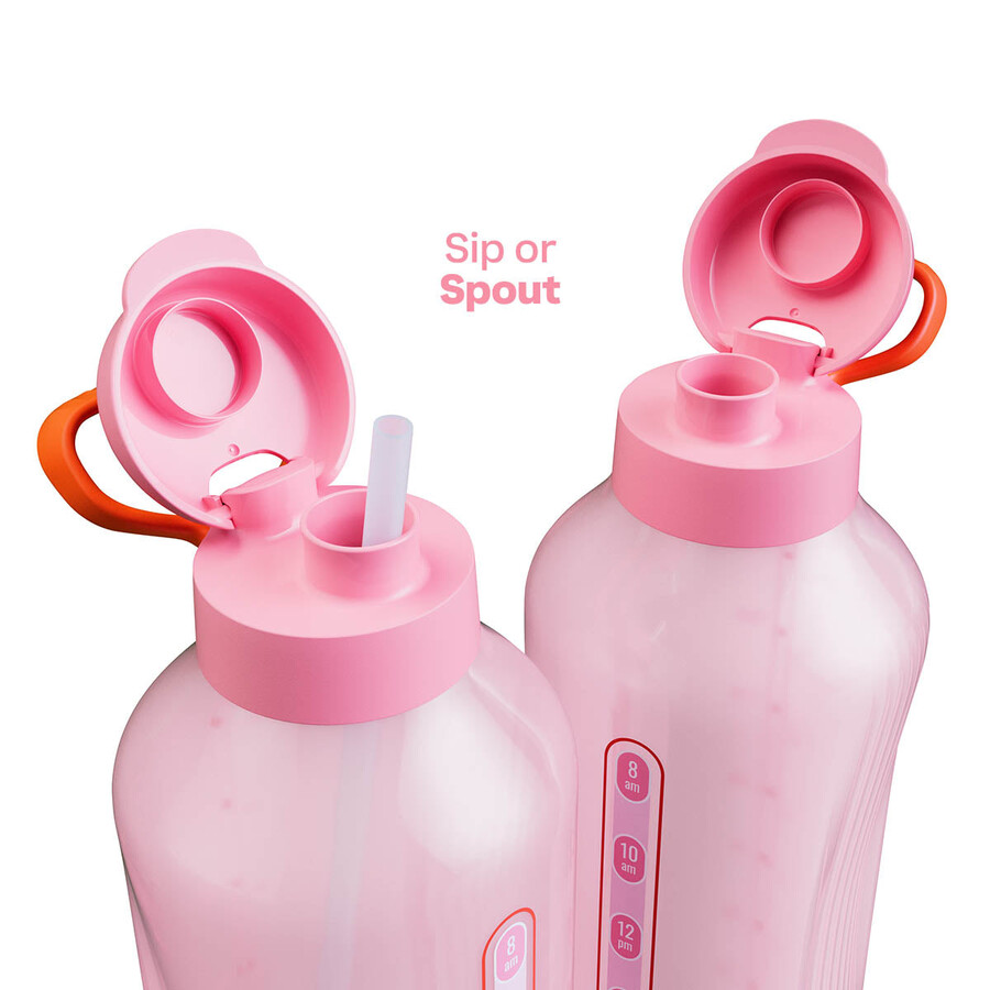 bouteille deau tupperware aquavibe 2 l rose bonbons mous