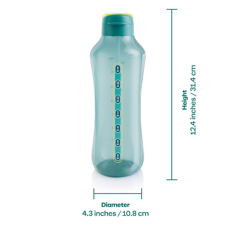 bouteille deau tupperware aquavibe 2 l verte vert mystérieux