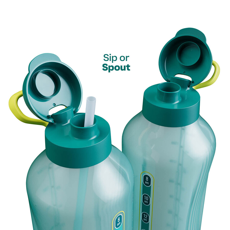 bouteille deau tupperware aquavibe 2 l verte vert mystérieux