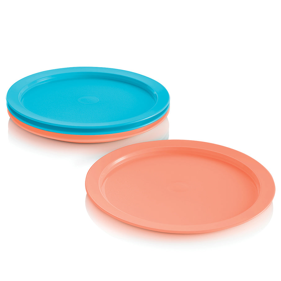 assiettes tupperkids bleu spa rose cosy